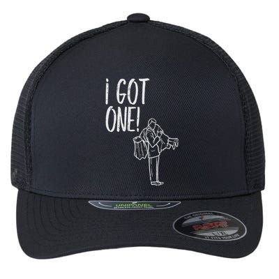 I Got One Groom Carrying Bride Bachelors Party Gift Flexfit Unipanel Trucker Cap