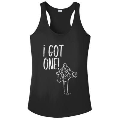 I Got One Groom Carrying Bride Bachelors Party Gift Ladies PosiCharge Competitor Racerback Tank