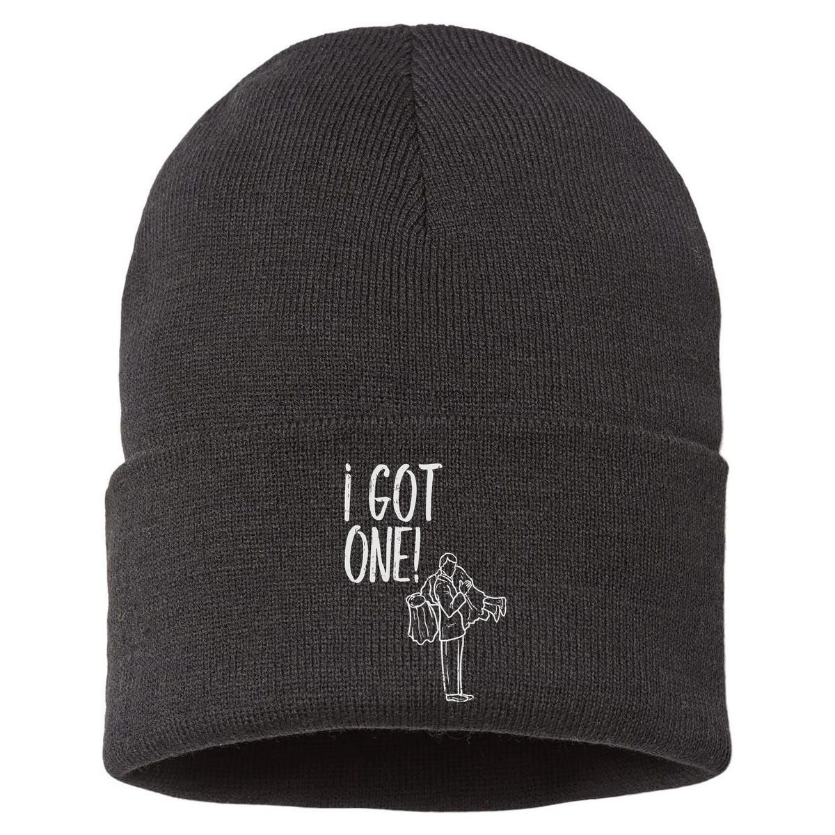 I Got One Groom Carrying Bride Bachelors Party Gift Sustainable Knit Beanie