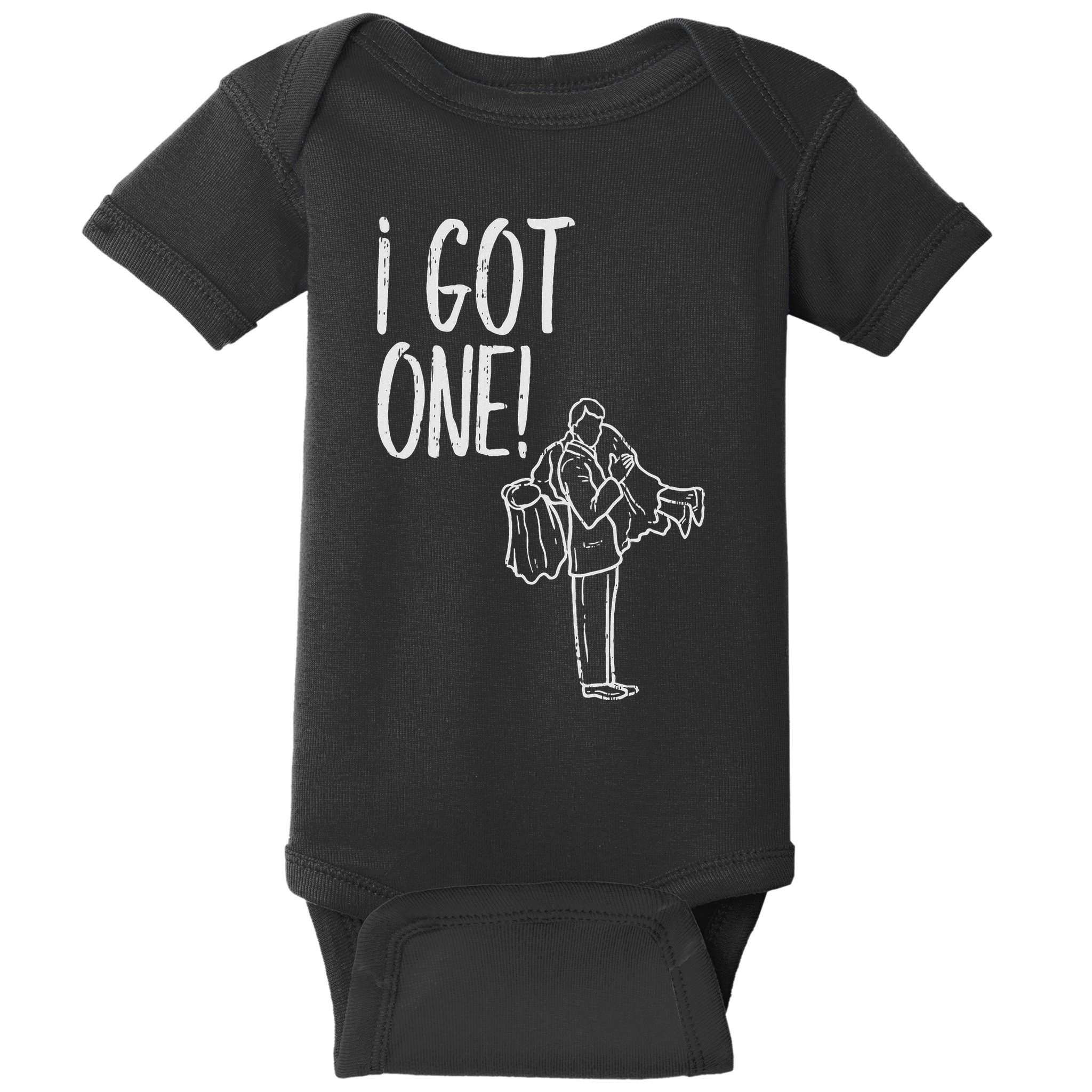 I Got One Groom Carrying Bride Bachelors Party Gift Baby Bodysuit