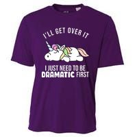 I'll Get Over It I Just Need To Be Dramatic First Funny Unicorn Cooling Performance Crew T-Shirt