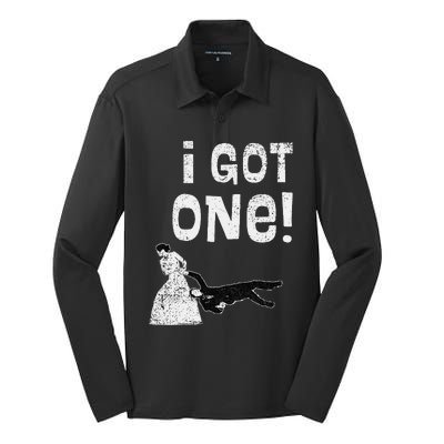 I Got One Wedding Bride Fiancee Wife Mrs Engaged Women Silk Touch Performance Long Sleeve Polo