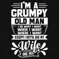 I'm Grumpy Old I Do What I Want When I Want Where I Want Gift Ladies PosiCharge Tri-Blend Wicking Tank