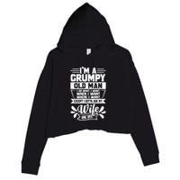 I'm Grumpy Old I Do What I Want When I Want Where I Want Gift Crop Fleece Hoodie