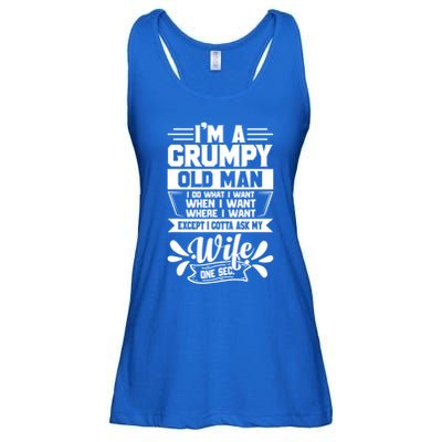 I'm Grumpy Old I Do What I Want When I Want Where I Want Gift Ladies Essential Flowy Tank