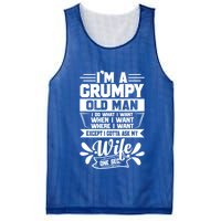 I'm Grumpy Old I Do What I Want When I Want Where I Want Gift Mesh Reversible Basketball Jersey Tank