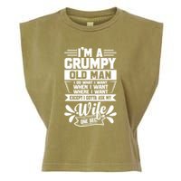 I'm Grumpy Old I Do What I Want When I Want Where I Want Gift Garment-Dyed Women's Muscle Tee