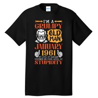 IM Grumpy Old Man January 1961 My Level Of Sarcasm On You Tall T-Shirt