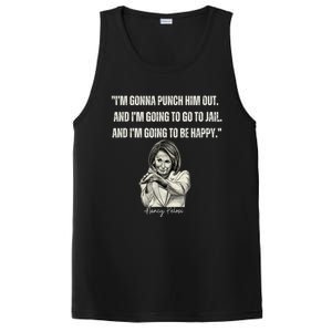 I'm Gonna Punch Him Out Funny Pelosi Quote PosiCharge Competitor Tank