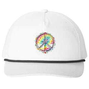 I Got Peaceful Easyfeeling Tie Dye Hippie 1960s Peaceful Snapback Five-Panel Rope Hat