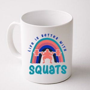 Ironic Gym Powerlifter Life With Squats Cool Gift Coffee Mug