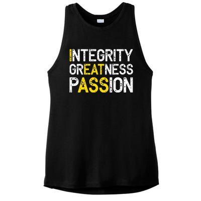 Integrity Greatness Passion Ladies PosiCharge Tri-Blend Wicking Tank