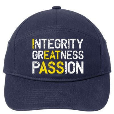 Integrity Greatness Passion 7-Panel Snapback Hat