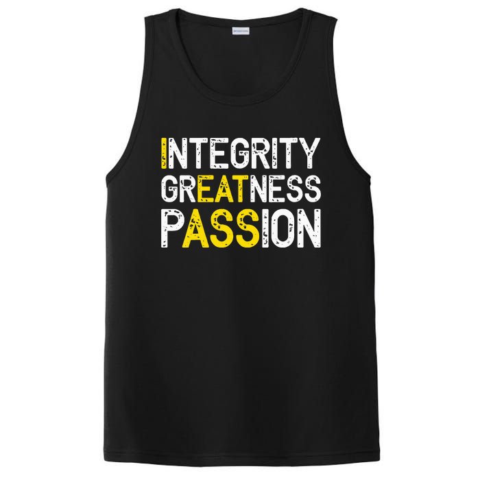 Integrity Greatness Passion PosiCharge Competitor Tank