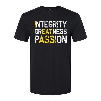 Integrity Greatness Passion Softstyle® CVC T-Shirt