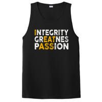 Integrity Greatness Passion Funny PosiCharge Competitor Tank