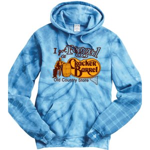 I Got Pegged At Cracker Barrel Old Country Store Tie Dye Hoodie