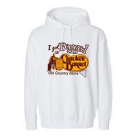 I Got Pegged At Cracker Barrel Old Country Store Garment-Dyed Fleece Hoodie