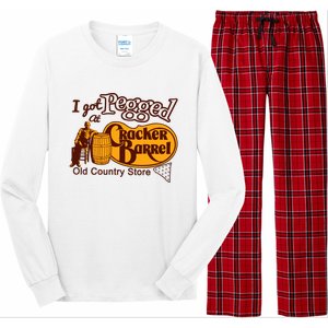 I Got Pegged At Cracker Barrel Old Country Store Long Sleeve Pajama Set