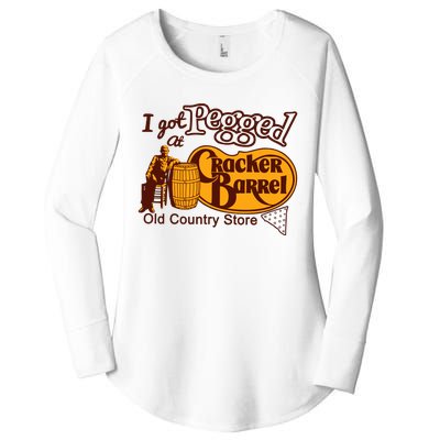 I Got Pegged At Cracker Barrel Old Country Store Women's Perfect Tri Tunic Long Sleeve Shirt