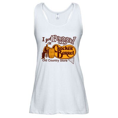 I Got Pegged At Cracker Barrel Old Country Store Ladies Essential Flowy Tank