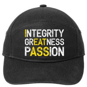 Integrity Greatness Passion 7-Panel Snapback Hat