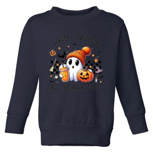 I Ghost People All Year Round Halloween Toddler Sweatshirt