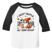 I Ghost People All Year Round Halloween Toddler Fine Jersey T-Shirt