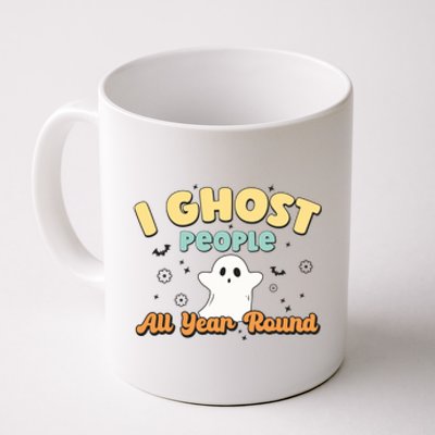 I Ghost People All Year Round Retro Halloween Ghost Costume Coffee Mug