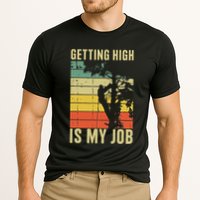 I Get Paid To Get High Tree Climbing Joke Tree Work Arborist Performance Shirt