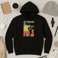 I Get Paid To Get High Tree Climbing Joke Tree Work Arborist Hoodie