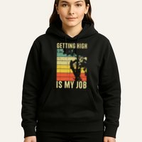I Get Paid To Get High Tree Climbing Joke Tree Work Arborist Hoodie