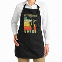 I Get Paid To Get High Tree Climbing Joke Tree Work Arborist Apron