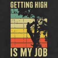 I Get Paid To Get High Tree Climbing Joke Tree Work Arborist Beanie
