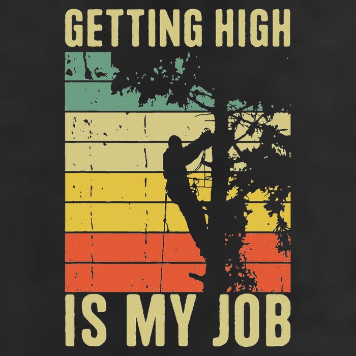 I Get Paid To Get High Tree Climbing Joke Tree Work Arborist Beanie