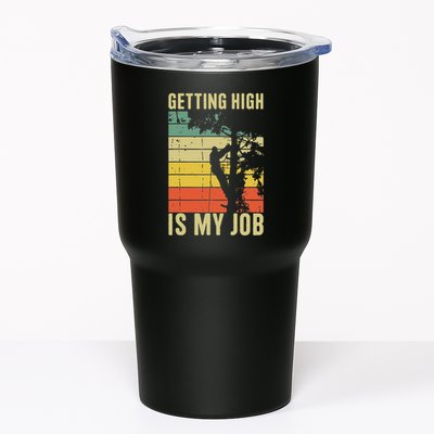 I Get Paid To Get High Tree Climbing Joke Tree Work Arborist Tumbler