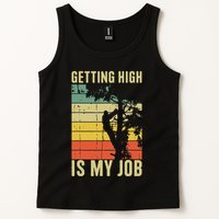 I Get Paid To Get High Tree Climbing Joke Tree Work Arborist Tank Top