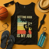 I Get Paid To Get High Tree Climbing Joke Tree Work Arborist Tank Top