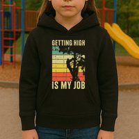 I Get Paid To Get High Tree Climbing Joke Tree Work Arborist Kids Hoodie