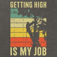 I Get Paid To Get High Tree Climbing Joke Tree Work Arborist Cotton Canvas Backpack