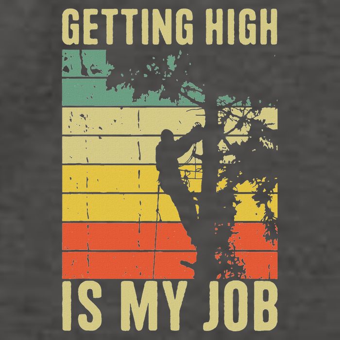 I Get Paid To Get High Tree Climbing Joke Tree Work Arborist Vector Backpack