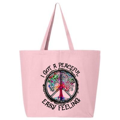 I Got Peaceful Easy Feeling Hippie Peaceful 25L Jumbo Tote