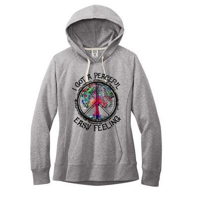 I Got Peaceful Easy Feeling Hippie Peaceful Women's Fleece Hoodie