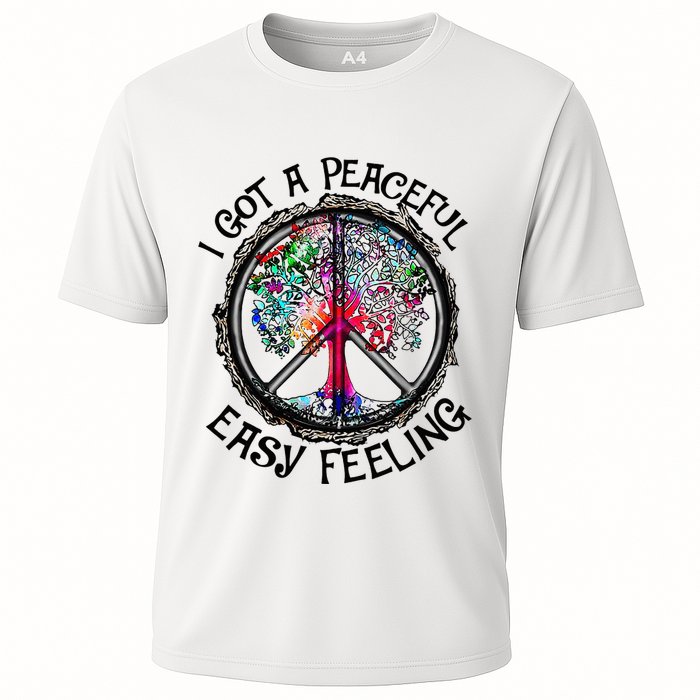 I Got Peaceful Easy Feeling Hippie Peaceful Cooling Performance Crew T-Shirt