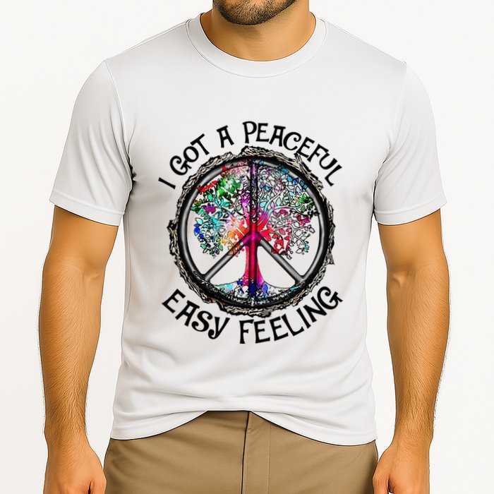 I Got Peaceful Easy Feeling Hippie Peaceful Cooling Performance Crew T-Shirt