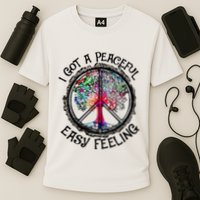 I Got Peaceful Easy Feeling Hippie Peaceful Cooling Performance Crew T-Shirt