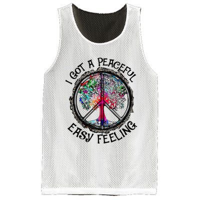 I Got Peaceful Easy Feeling Hippie Peaceful Mesh Reversible Basketball Jersey Tank