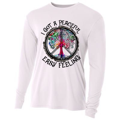 I Got Peaceful Easy Feeling Hippie Peaceful Cooling Performance Long Sleeve Crew