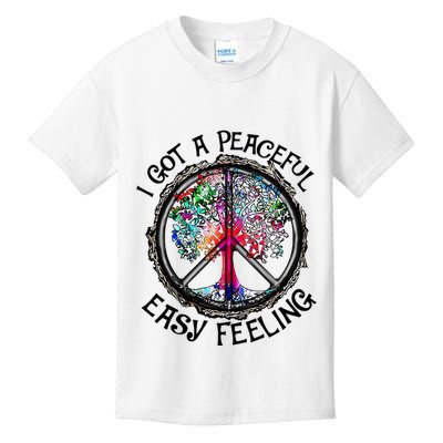 I Got Peaceful Easy Feeling Hippie Peaceful Kids T-Shirt