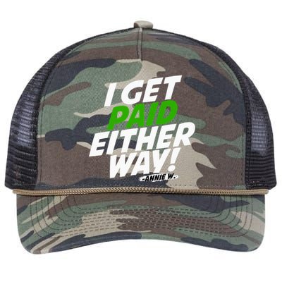 I Get Paid Either Way Retro Rope Trucker Hat Cap